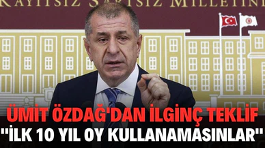 Ümit Özdağ: Türk vatandaşlığı alanlar 10 yıl oy kullanamasın