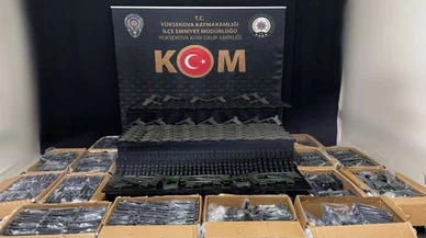 Hakkari'de 2 bin 245 tabanca gövdesi ele geçirildi