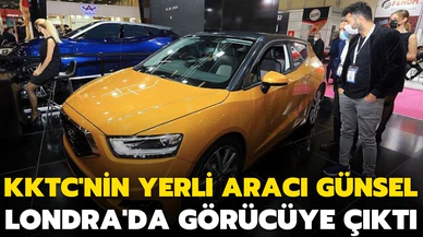 KKTC'nin yerli otomobili GÜNSEL Londra’daki uluslararası otomotiv fuarında!