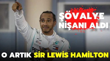 F1 pilotu Lewis Hamilton şövalyelik nişanı aldı