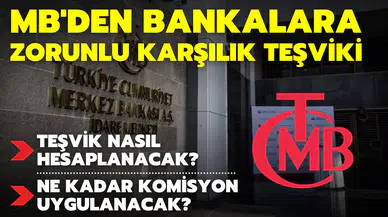 MB'den bankalara zorunlu karşılık teşviki