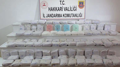 Hakkari'de İHA destekli operasyon! 114 kilo uyuşturucu ele geçirildi