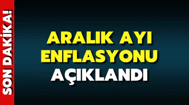 Enflasyon rakamları açıklandı