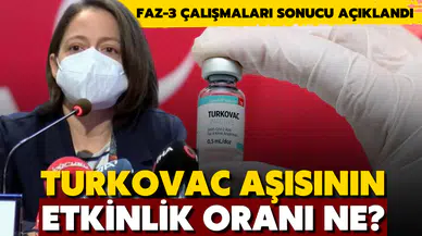 Turkovac aşısının etkinlik oranı ne?