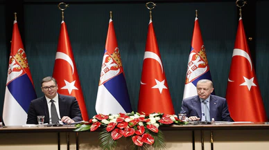 Sırbistan Cumhurbaşkanı Vucic, Cumhurbaşkanı Erdoğan ile ortak basın toplantısında konuştu