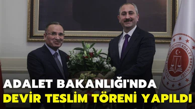 Adalet Bakanlığında devir teslim töreni yapıldı