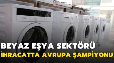 Türkiye'nin beyaz eşya sektörü, ihracatta "Avrupa şampiyonu" oldu