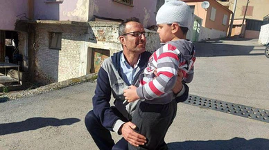 Pitbull melezi, 6 yaşındaki Hüseyin'i hastanelik etti