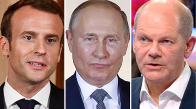 Putin, Macron ve Scholz ile Ukrayna'daki durumu görüştü