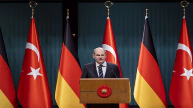 Almanya Şansölyesi Scholz, Cumhurbaşkanı Erdoğan'la ortak basın toplantısında konuştu