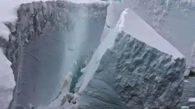 NASA felaketin görüntülerini paylaştı: Antarktika'da Kadıköy'ün üç katı büyüklüğünde bir alan tamamen eridi