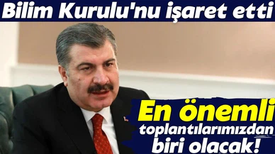 Bakan Koca'dan "maske" açıklaması: En önemli toplantı!