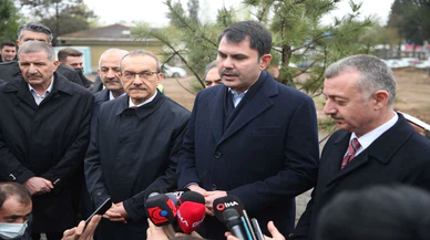 Bakan Kurum, Gebze Millet Bahçesi alanında incelemelerde bulundu