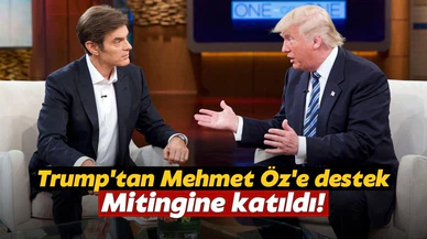 Trump, Senato adayı Mehmet Öz'e destek için mitinge katıldı