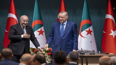 Cezayir Cumhurbaşkanı Tebbun, Cumhurbaşkanı Erdoğan ile ortak basın toplantısında konuştu