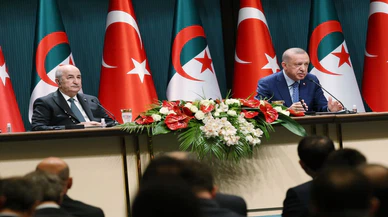 Cumhurbaşkanı Erdoğan, Cezayir Cumhurbaşkanı Tebbun ile ortak basın toplantısında konuştu