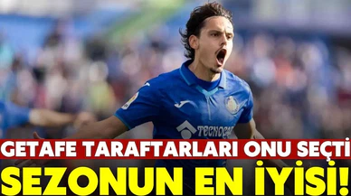 Getafe taraftarları sezonun en iyi futbolcusu olarak Enes Ünal'ı seçti
