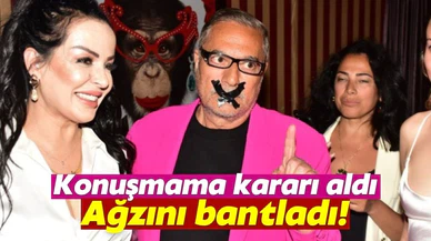 Konuşmama kararı alan Mehmet Ali Erbil ağzını bantladı