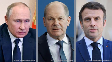 Scholz ve Macron, Putin ile telefonda görüştü