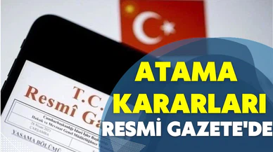 Hazine ve Maliye Bakanlığına atama