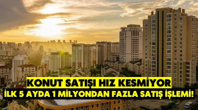 5 ayda 1,2 milyonu aşkın gayrimenkul satışı!