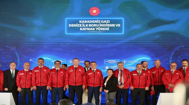 Cumhurbaşkanı Erdoğan, Denize İlk Boru İndirme ve Kaynak Töreni'nde konuştu