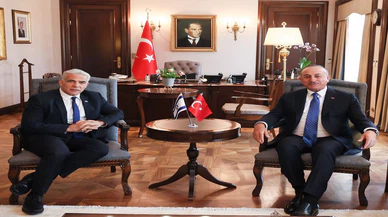 Bakan Çavuşoğlu, İsrailli mevkidaşı Lapid ile ortak basın toplantısında konuştu