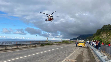Kastamonu'da sel bölgesinde mahsur kalanlar helikopterle kurtarılıyor
