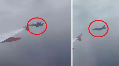 Yolcu uçağında büyük panik! Savaş uçakları havalandı...