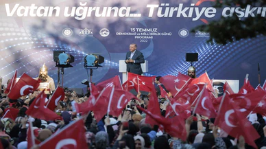 Cumhurbaşkanı Erdoğan, 15 Temmuz Demokrasi ve Milli Birlik Günü Anma Programı'nda konuştu