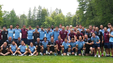 Trabzonsporlu oyuncular barbekü partisinde buluştu