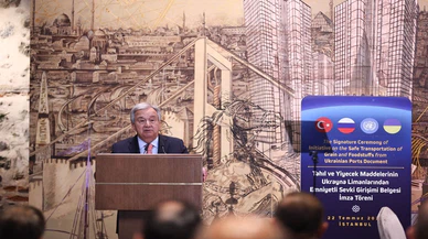 BM Genel Sekreteri Guterres, Tahıl Sevkiyatı Anlaşması imza töreninde konuştu