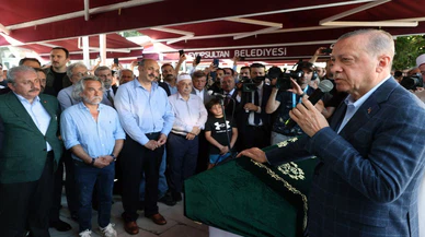 Cumhurbaşkanı Erdoğan, Yazar Rasim Özdenören'in cenaze töreninde konuştu