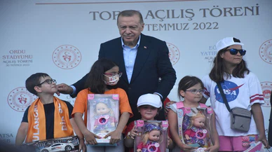 Cumhurbaşkanı Erdoğan, Ordu'da toplu açılış töreninde konuştu