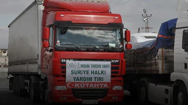 Kütahya'dan Suriye'nin İdlib kentine yardım tırı!