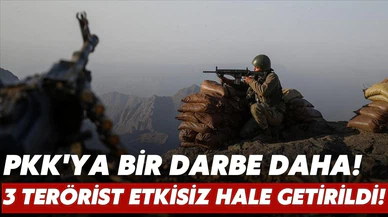 3 PKK'lı terörist etkisiz hale getirildi!