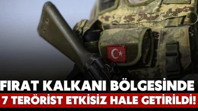MSB açıkladı 7 PKK/YPG'li terörist etkisiz hale getirildi!
