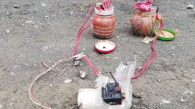 Van'da el yapımı patlayıcı ile tuzaklanmış 10 akü ele geçirildi