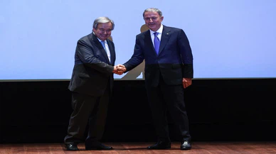 BM Genel Sekreteri Guterres, Bakan Akar'la ortak basın toplantısında konuştu