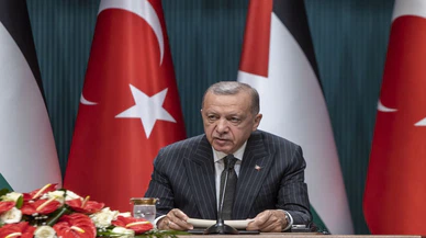 Cumhurbaşkanı Erdoğan, Filistin Devlet Başkanı Abbas ile ortak basın toplantısında konuştu