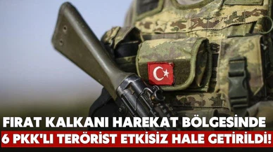 6 PKK/YPG'li terörist etkisiz hale getirildi!