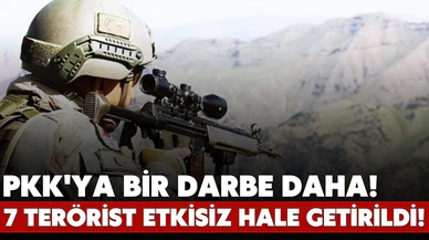 7 PKK/YPG'li terörist etkisiz hale getirildi!