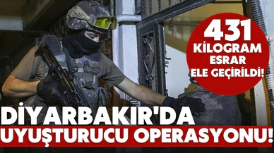 Diyarbakır'da uyuşturucu operasyonu!