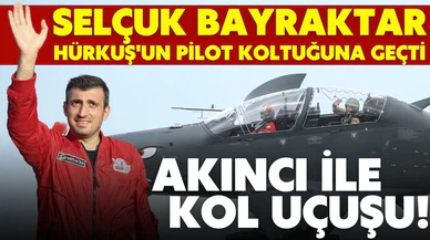 Selçuk Bayraktar, Hürkuş'un ikinci pilot koltuğuna geçti
