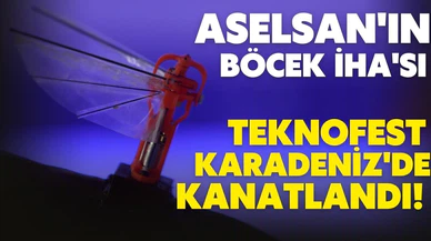 ASELSAN'ın "böcek İHA'sı" TEKNOFEST'de kanatlandı!