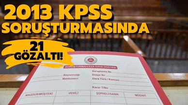 2013 KPSS'ye yönelik soruşturmada gözaltı!
