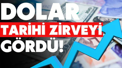 Dolar tarihi zirveyi gördü