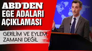 ABD'den "Ege adaları" açıklaması