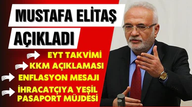 Mustafa Elitaş'tan ihracatçılara yeşil pasaport müjdesi