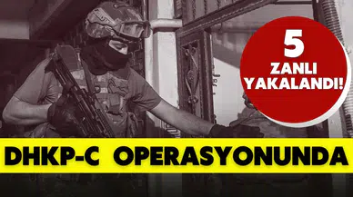 İstanbul'da terör örgütü DHKP-C'ye yönelik operasyonda 5 zanlı yakalandı